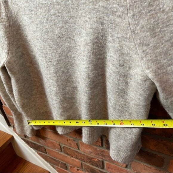 FRAME Oversized Swing Marled Knit Tan TurtleNeck Wool Alpaca Stretch Sweater XL - Picture 12 of 16